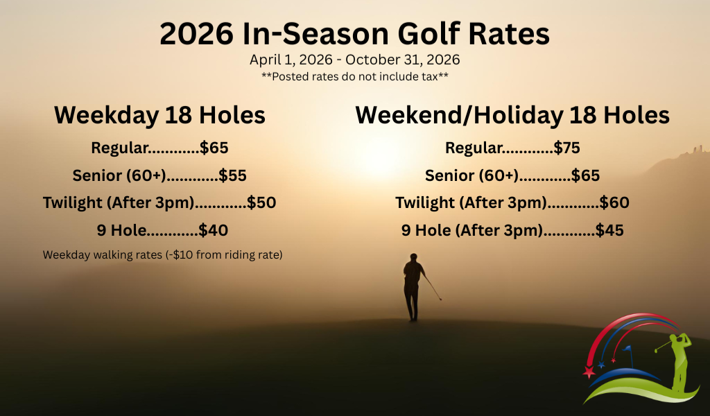 2026 In Season Golf Rates
